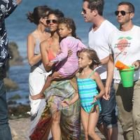 Halle Berry spends her 45th birthday on Malibu Beach photos